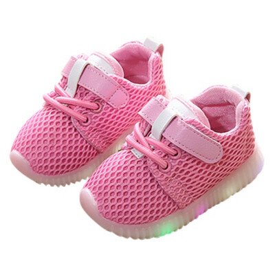 

Children Unisex Mesh Solid Shoes Multi-color LED Glowing Sports Casual Running Shoes Kids Autumn Winter Outdoor Sports Shoes