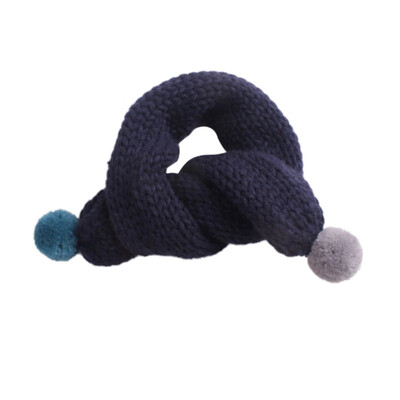 

Fashion Lovely Autumn Winter Boys Girls Baby Kid Solid Scarf Warm Knitted Collar Scarves For Women Female Bandanas