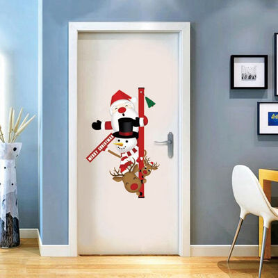 

Christmas Decoration Wall Sticker Self-adhesive Festival Murals Home Decor Santa Snowman ElK Christmas Decorative Wall Stickers