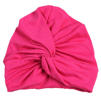 

12 Colors Kids Girls Baby Toddler Turban Knotted Bow Hat Cap Headband Hair Band Head wear