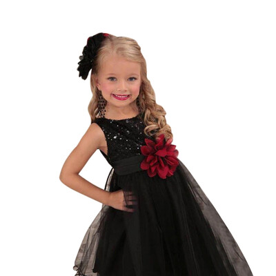 

Baby girls clothing Wedding Party Dress Sleeveless Newborn children Princess Dress