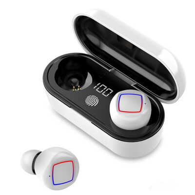 

TWS Wireless Earbuds Fingerprint Bluetooth 50 Headset Power Display with Charging case