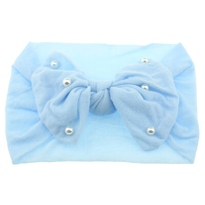 

New Baby Cute Girls Boys Pearl Bowknot Design Headband Headwear Apparel Photography Prop Party Gift