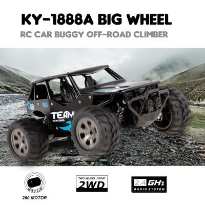 

KY-1888A 24GHz 118 2WD Big Wheel RC Car Off-Road King for Kids Beginners