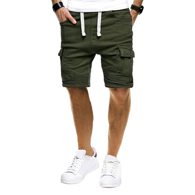 

Gobestart Mens Sport Pure Color Bandage Casual Loose Sweatpants Drawstring Shorts Pant