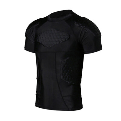 

Mens Boys Padded Compression Shirt Rib Protector for Football Paintball