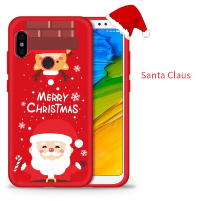 

ASINA Soft Silicone Case For Xiaomi mi8 a1 a2 Lite Pocophone F1 Christmas Cases For Redmi Note5 Cover Santa Claus Funda Xmas