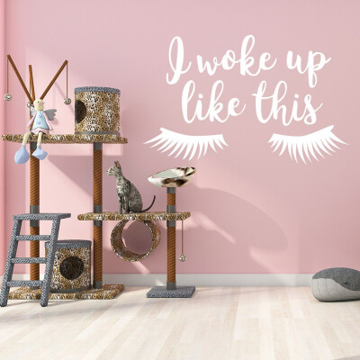 

Wall Decal Beautiful Lashes Home Decoratoin Bedroom Art Decor Wall Sticker Women Interior Design Bedroom Sticker Mural