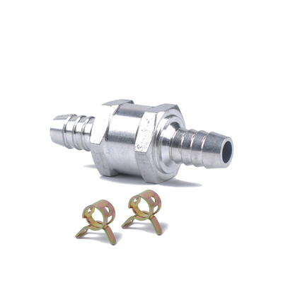 

3PCSSet 10MM 38" Aluminium Alloy Fuel Non Return Check Valve One Way Petrol Diesel 14mm Spring Clip