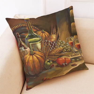 

Tailored Thanksgiving Gifts Pillowcase Harvest Pillow Cover Home Decoration 18x18Inch