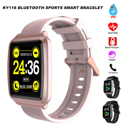 

New smart watch ky001 supports music player pedometer sleep monitor Bluetooth 30 smartwatch sedentary reminder movement