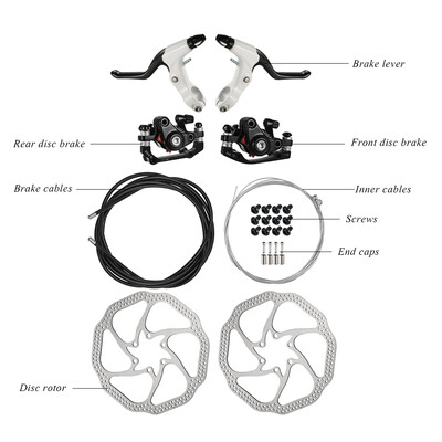 

MTB Bike Disc Left Right Brake Kit Hand Brake Lever Shifter Derailleur Cable Shift Inner Wire Set
