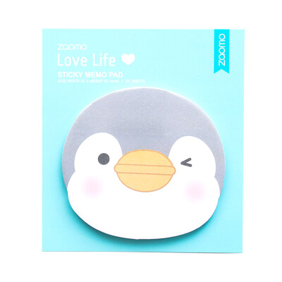 

Cartoon Cute Penguin Sticky Notes Self-Adhesive Memo Pad Cartoon Paper Bookmark Marker Stickers Cute Book Flag Sticker