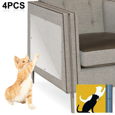 

4pcs Cat Anti-Scratching Protector Cat Lovers Necessary Couch Guard Sofa Furniture Cat Anti-stress Toy Messages Scratches