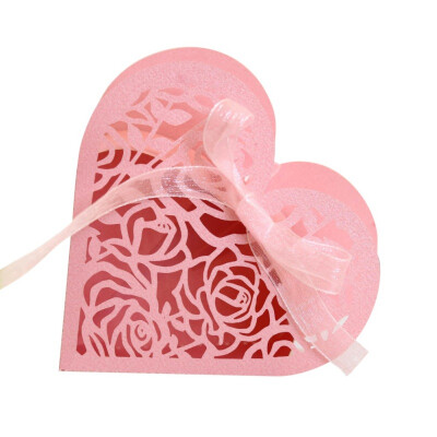 

50Pcs Hollow Heart Candy Box European Wedding Romantic Gift Box Party Decoration Box