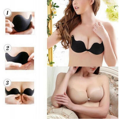 

USA Silicone Self Adhesive Magic Push Up Strapless Invisible Bras Backless