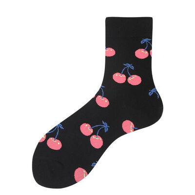 

Korean Fresh Fruits Socks Kawaii Autumn Men Women Unisex Ankle Length Streetwear Socks