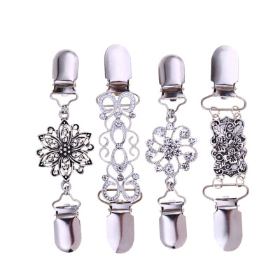 

4pcsset Retro Sweater Collar Clips Cardigan Clip Women Girls Alloy Dresses Shawl Buckles