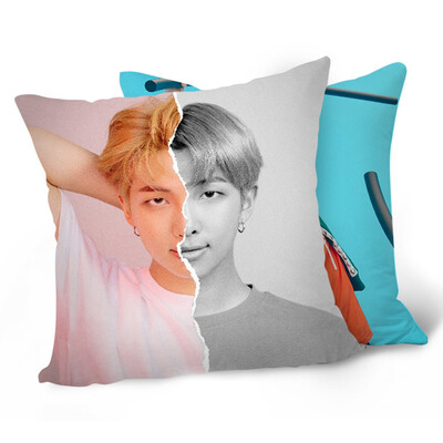 

KPOP BTS Bangtan Boys New Album SELF Series Double-sided Pillowcase Cute Character Print Pillow Case Hot Gift for Fans