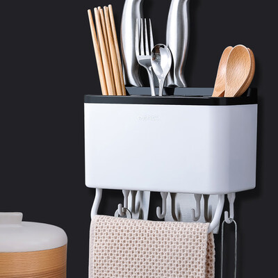 

Gobestart Kitchen Spoon Chopsticks Fork Cut Draining Rack Storage Holder Organizer