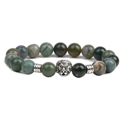 

Indian Green Beads Bracelet Size 10mm Lucky Beads For Men Women Bracelet