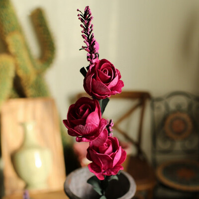 

Multicolor Big Rose Pe Foam Flowers Artificial Rose Flower Wedding Bridal Bouquet Home Decor Rose Diy Scrapbooking Supplies
