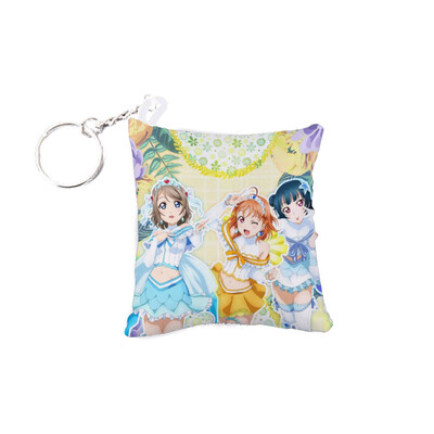 

Fat Bear Anime Mini Pillow Keychain Keyring Bag Phone Hanging Decor