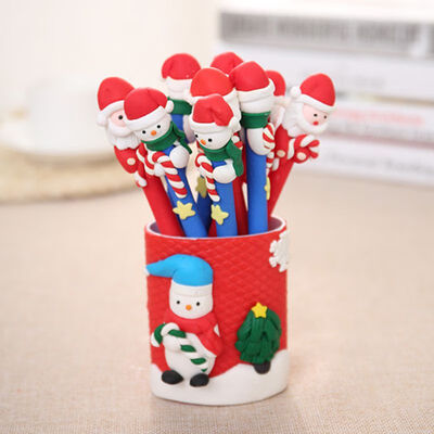 

Christmas Award Student Small Gifts Cute Pens Ballpoint Soft Pottery Gel Ink Pen Birthday Party Gifts