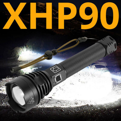 

xhp90 Outdoor Aluminum Flashlight 26650 Rechargeable Flashlight P90 Flashlight