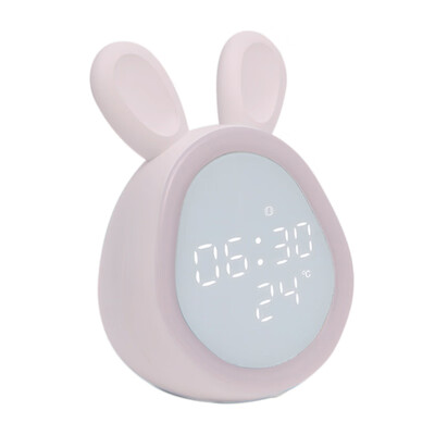 

Cute Rabbit Alarm Clock Multi-Function Digital Display Alarm Clock Rechargeable Alarm Clock With Bedside Night Light