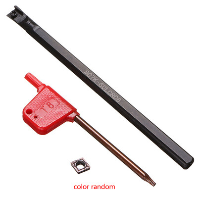 

S07K-SCLCR06 7 x125mm Lathe Boring Bar Turning Holder T8 Wrench CCMT0602 Replacement Tool