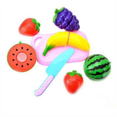 

YIWULAKids Pretend Role Play Kitchen Fruit Vegetable Food Toy Cutting Set Gift