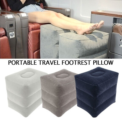 

1 Pcs Inflatable Portable Travel Footrest Pillow Plane Train Kids Bed Foot Rest