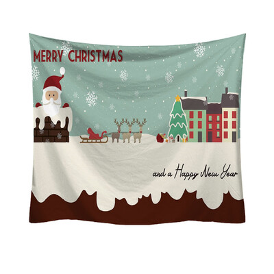 

Tailored Christmas Fashion Tapestry Cartoon Pattern Style Decorative Tapestry Home Decor