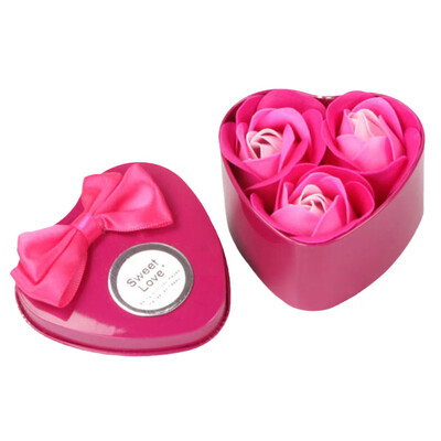 

Gobestart 2Box6Pcs Heart Scented Bath Body Petal Rose Flower Soap Wedding Decoration Gift