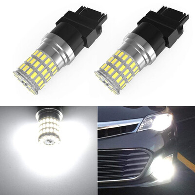 

2PCS 3157 3014 66smd White Light Car Parking Light Auto Tail Driving LED Running Backup Reverse Bulb