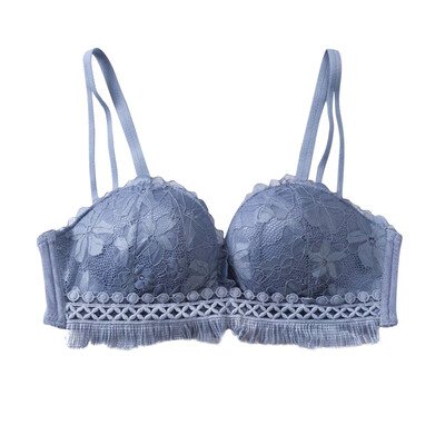 

New Sexy Lace Hollow Design Bra Briefs Set Fashion Comfortable Womens Wire Free Solid Color Underwear Set