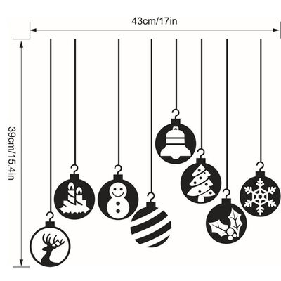 

Merry Christmas Removable DIY Wall Stickers Shop Window Stickers Noel Christmas Decorations for Home Natal New Year Decoration