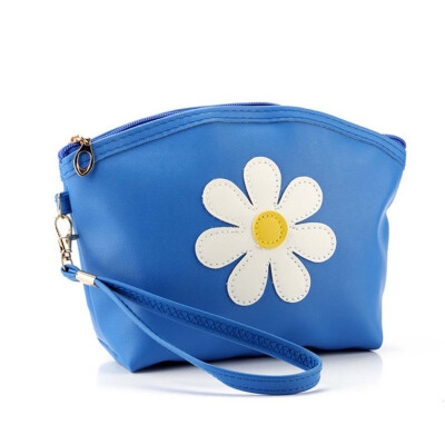 

Tailored Fashion Women Flower Leather Zipper Handbags Cosmetic Bag Makeup Pouch Purses