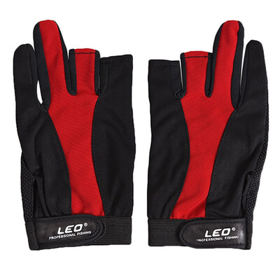 

1Pair Outdoor Fishing Man Outdoor Sport Waterproof 3 Cut Finger Anti-slip Non-Slip Fishing Gloves