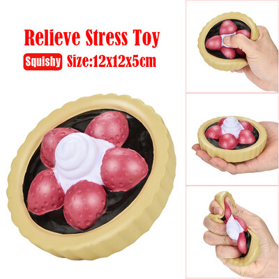

Siaonvr Kawaii strawberry Cake Slow Rising Cream Scented Stress Reliever Toy