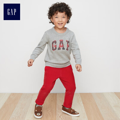 

GAP flagship store boy baby boy plus velvet sweatpants baby child winter wear children fleece pants 304628 modern red 100cm 3T