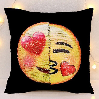 

〖Follure〗Adorable Two Sides Two Moods Pillow Cover Case Cafe Home Decor Cushion