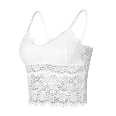 

Lace Tube Top Beauty Back Wrapped Chest Strap Chest Pad Sexy Gathered Camisole Short Paragraph Long Bottom Vest