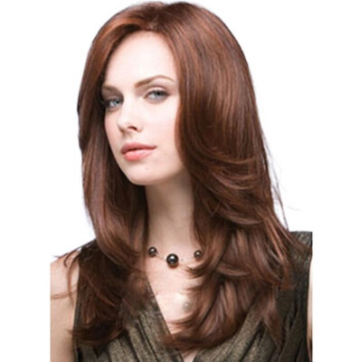 

Wig brown pretty European style