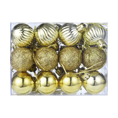 

JPGIF 24Pcs 30mm Christmas Xmas Tree Ball Bauble Hanging Home Party Ornament Decor