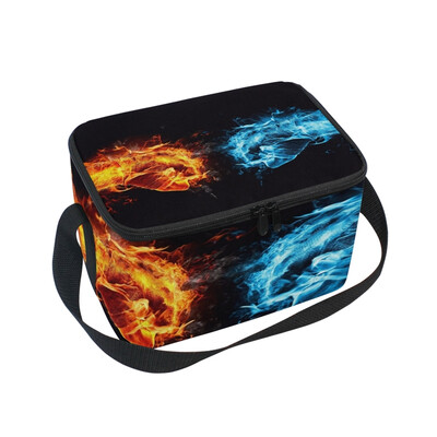 

ALAZA Lunch Box Insulated Lunch Bag Large Cooler Tote Bag Two Fist for Men Women Girls Boys