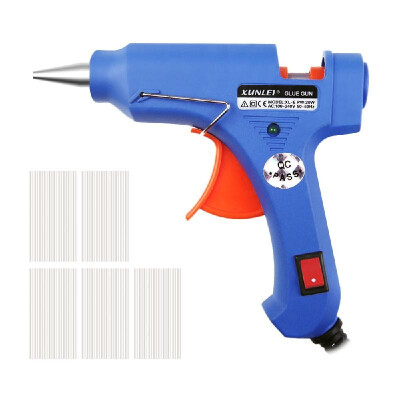 

XL-E20 High Temp Heater Glue Gun 20W Handy Professional with 50 Glue Sticks Graft Repair Tool