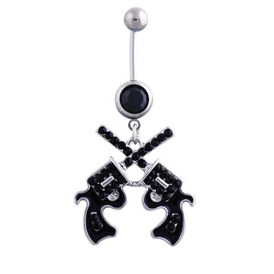 

Explosion Ornaments Puncture Navel Ring Belly Button Diamond Nail Navel