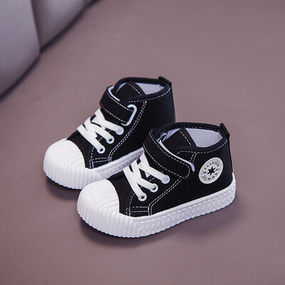 

new fashion Kids Sports Shoes Autumn Children Girls Sneakers Casual Solid Color Leather Running Shoes Flat Size 25-38